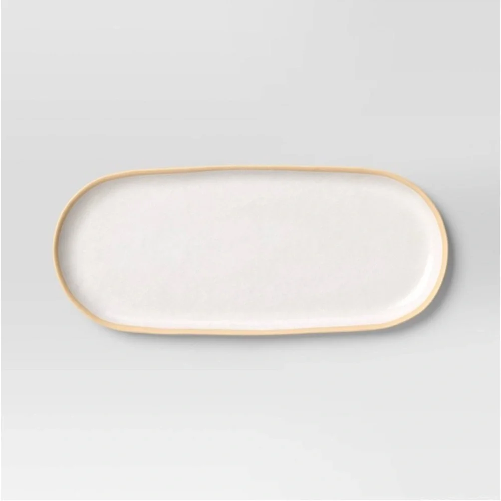 Melamine Serving Platter Set Ivory -Threshold - Picture 5 of 11